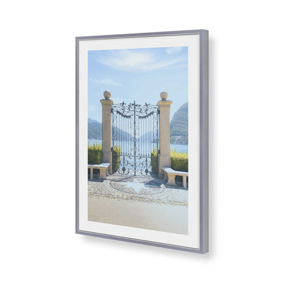 [Color:Polished Chrome], Picture of art in a Polished Chrome frame of the corner