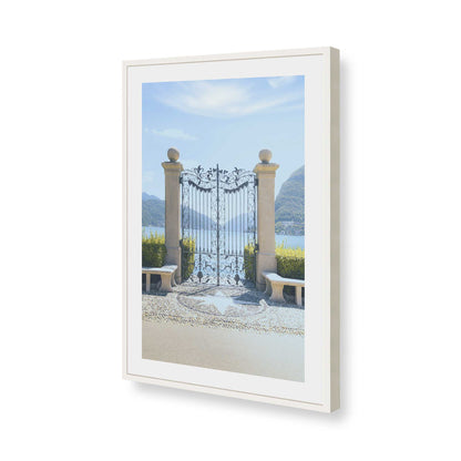 [Color:Opaque White], Picture of art in a Opaque White frame of the corner