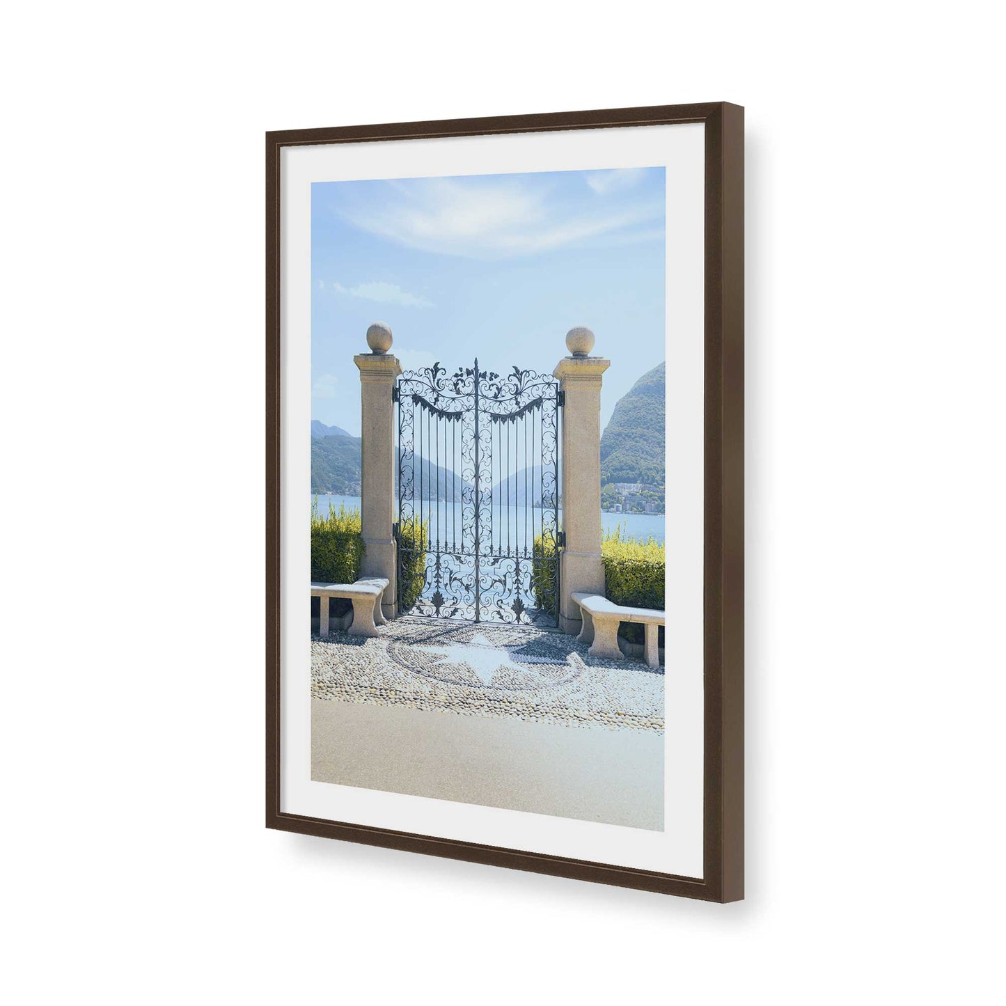 [Color:Belvinder Brown], Picture of art in a Belvinder Brown frame of the corner
