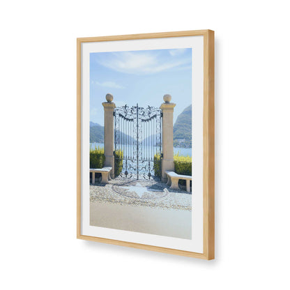 [Color:American Maple], Picture of art in a American Maple frame of the corner