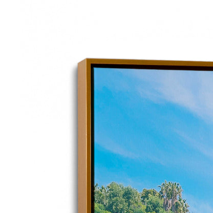 [Color:Polished Gold], Picture of art in a Polished Gold frame at an angle
