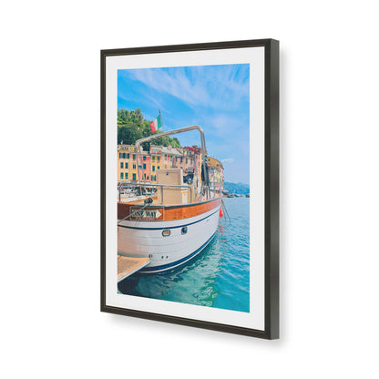[Color:Satin Black], Picture of art in a Satin Black frame of the corner
