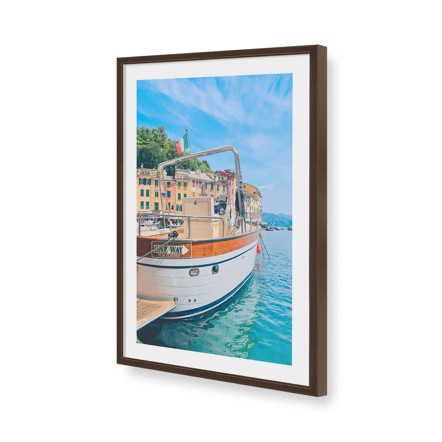 [Color:Belvinder Brown], Picture of art in a Belvinder Brown frame of the corner