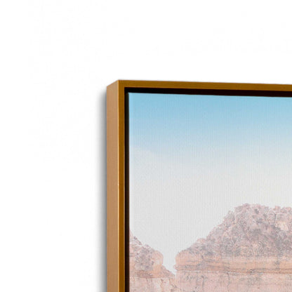 [Color:Polished Gold], Picture of art in a Polished Gold frame at an angle