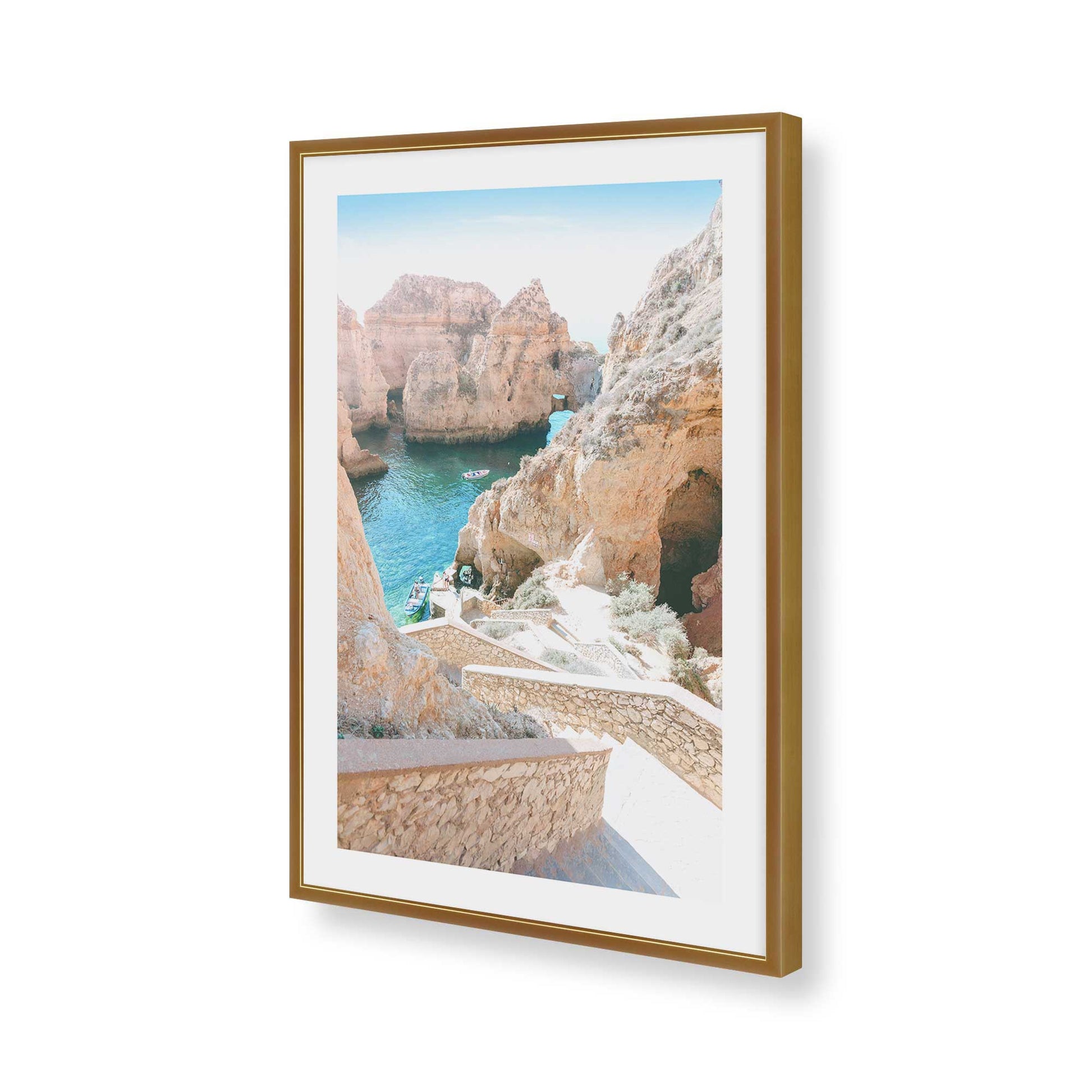 [Color:Polished Gold], Picture of art in a Polished Gold frame of the corner