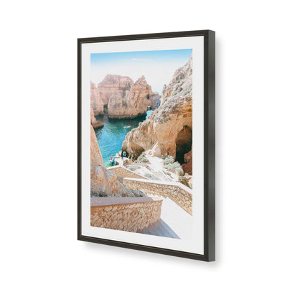 [Color:Satin Black], Picture of art in a Satin Black frame of the corner