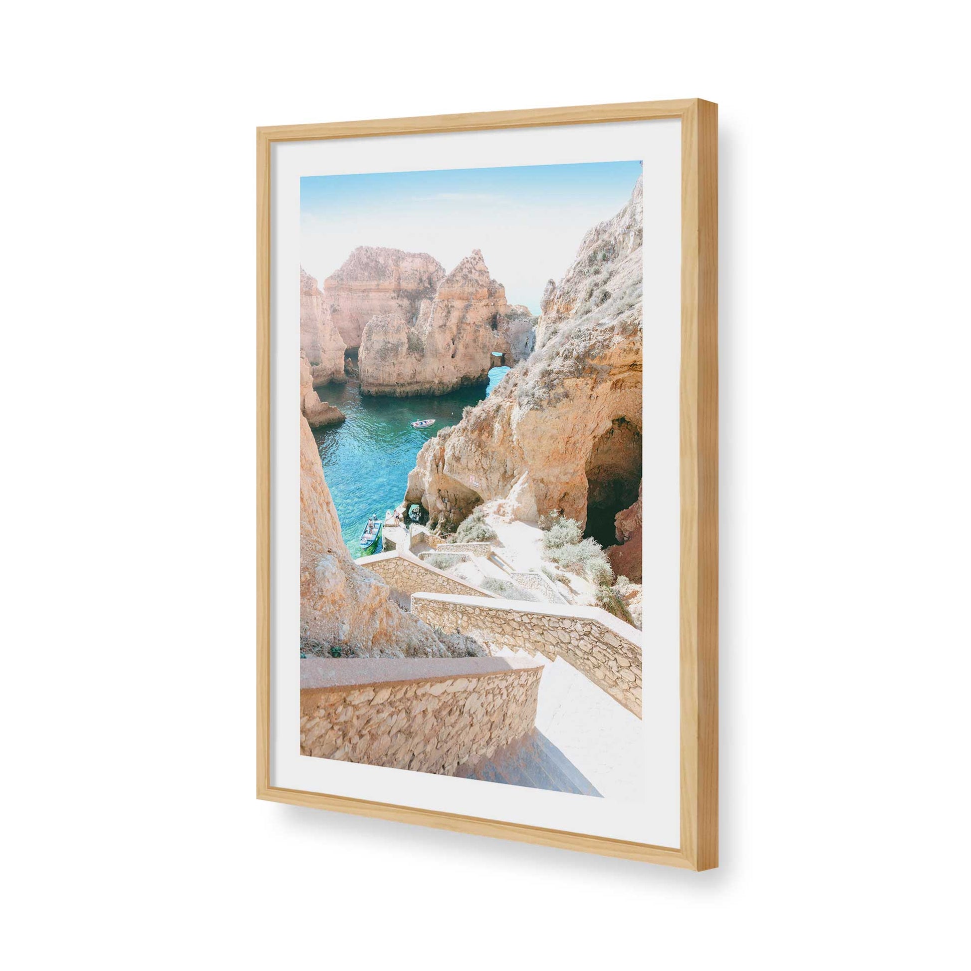 [Color:American Maple], Picture of art in a American Maple frame of the corner