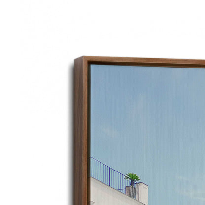 [Color:Walnut], Picture of art in a Walnut frame at an angle