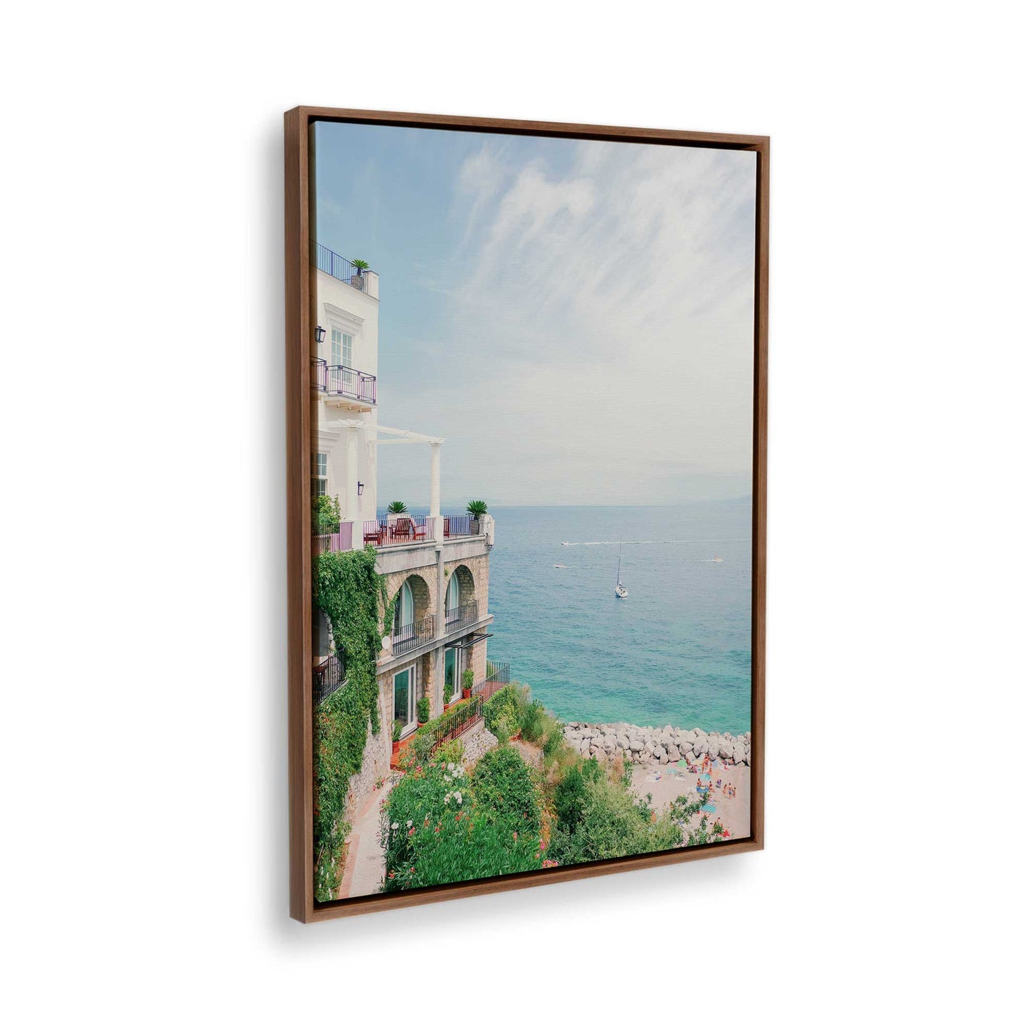 [Color:Walnut], Picture of the corner of the art