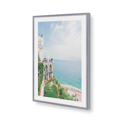 [Color:Polished Chrome], Picture of art in a Polished Chrome frame of the corner