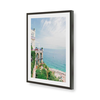 [Color:Satin Black], Picture of art in a Satin Black frame of the corner