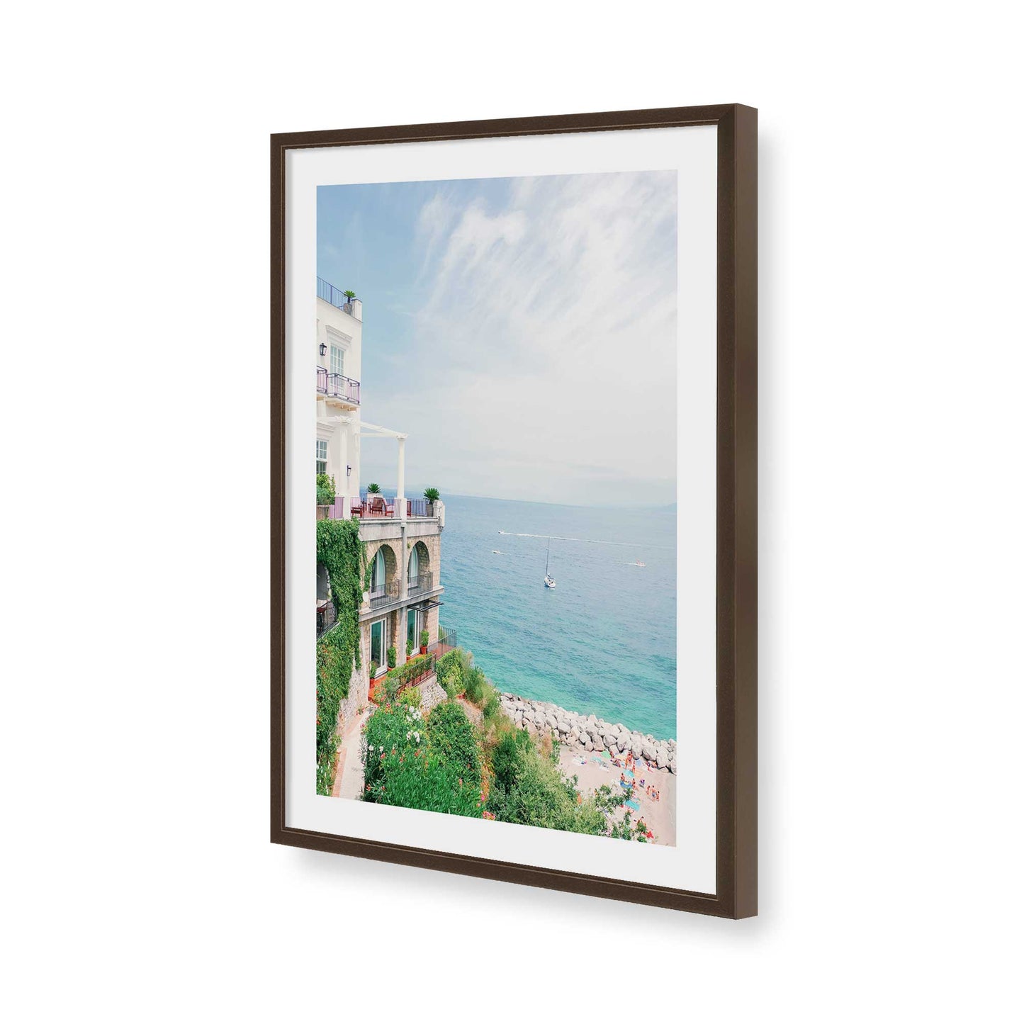 [Color:Belvinder Brown], Picture of art in a Belvinder Brown frame of the corner