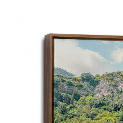 [Color:Walnut], Picture of art in a Walnut frame at an angle