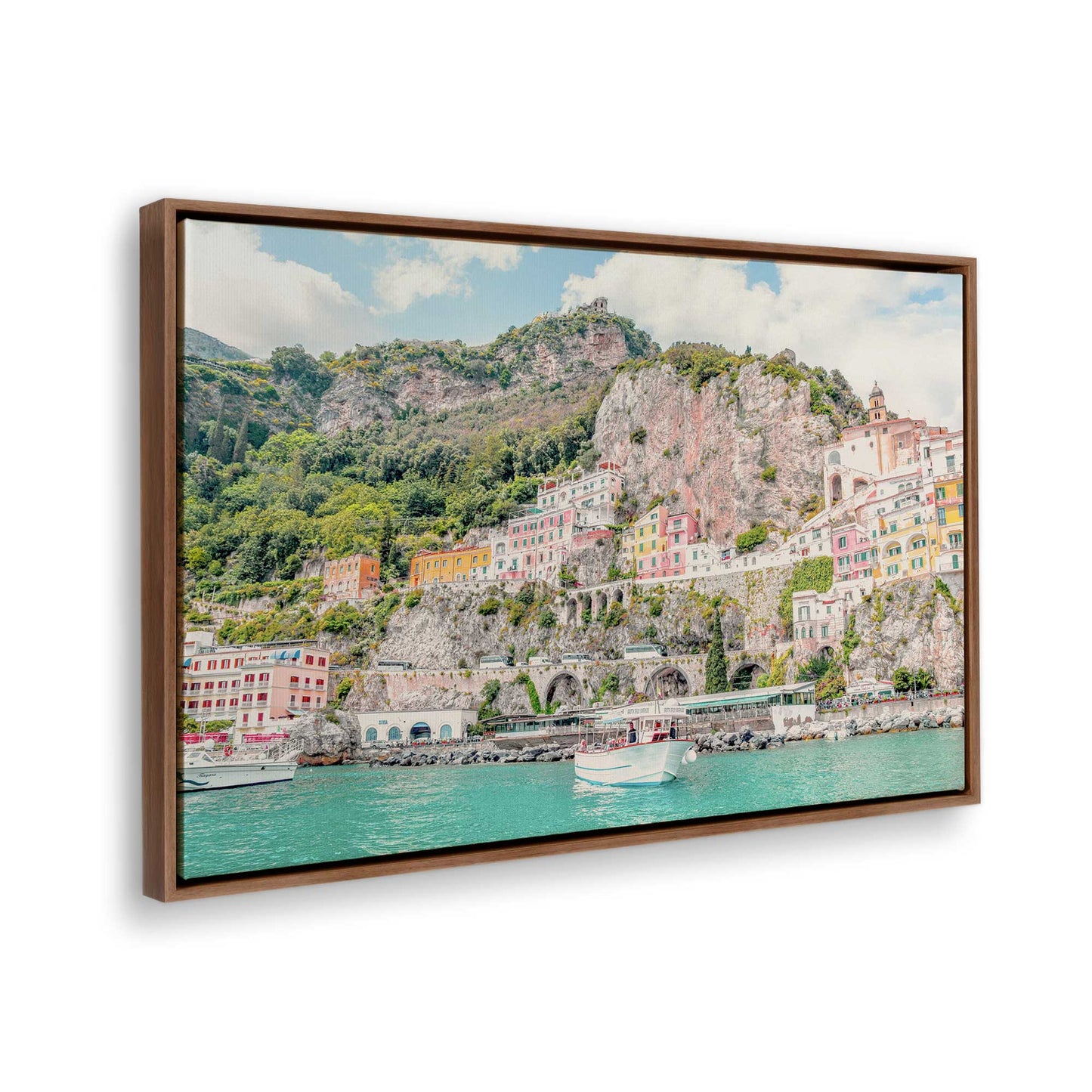 [Color:Walnut], Picture of the corner of the art