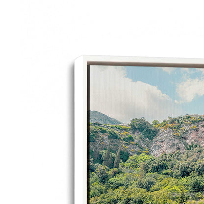 [Color:Opaque White], Picture of art in a White frame at an angle