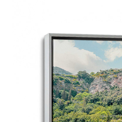 [Color:Polished Chrome], Picture of art in a Polished Chrome frame at an angle