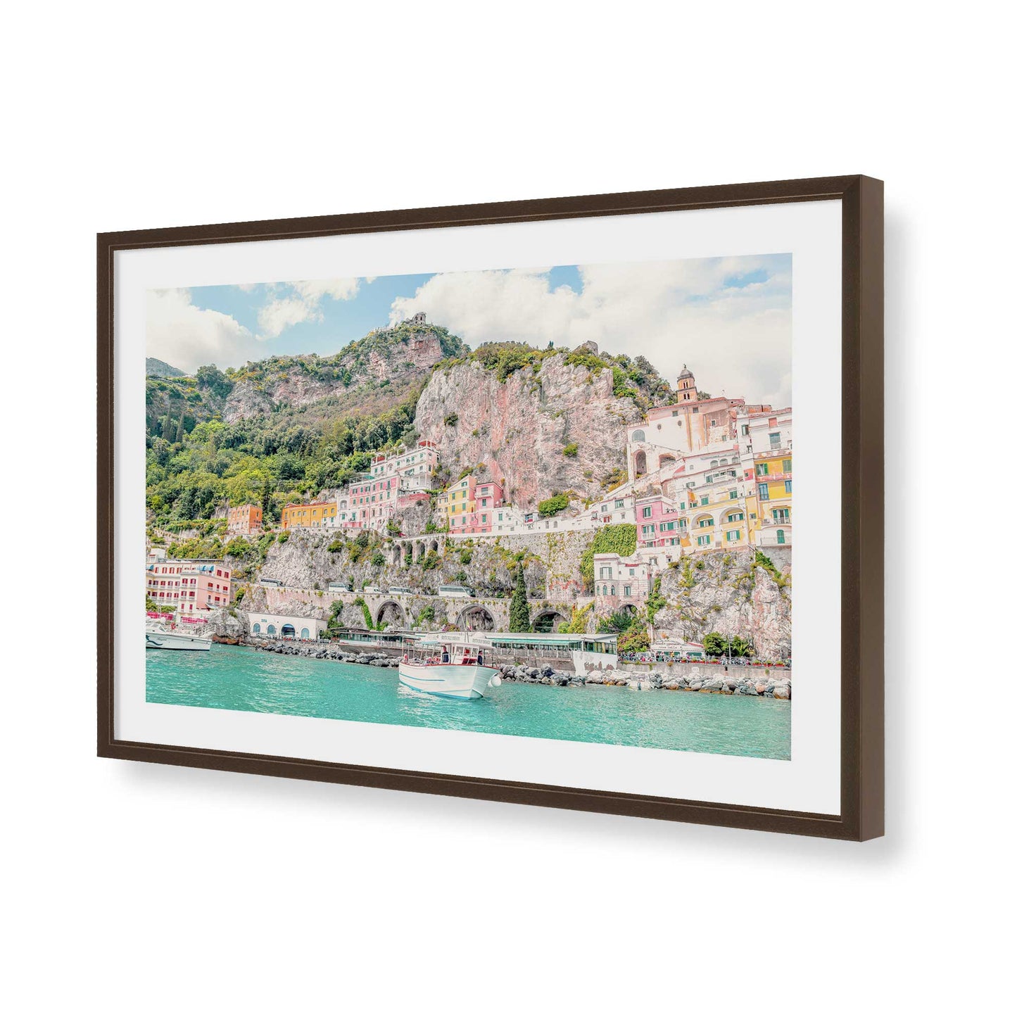 [Color:Belvinder Brown], Picture of art in a Belvinder Brown frame of the corner