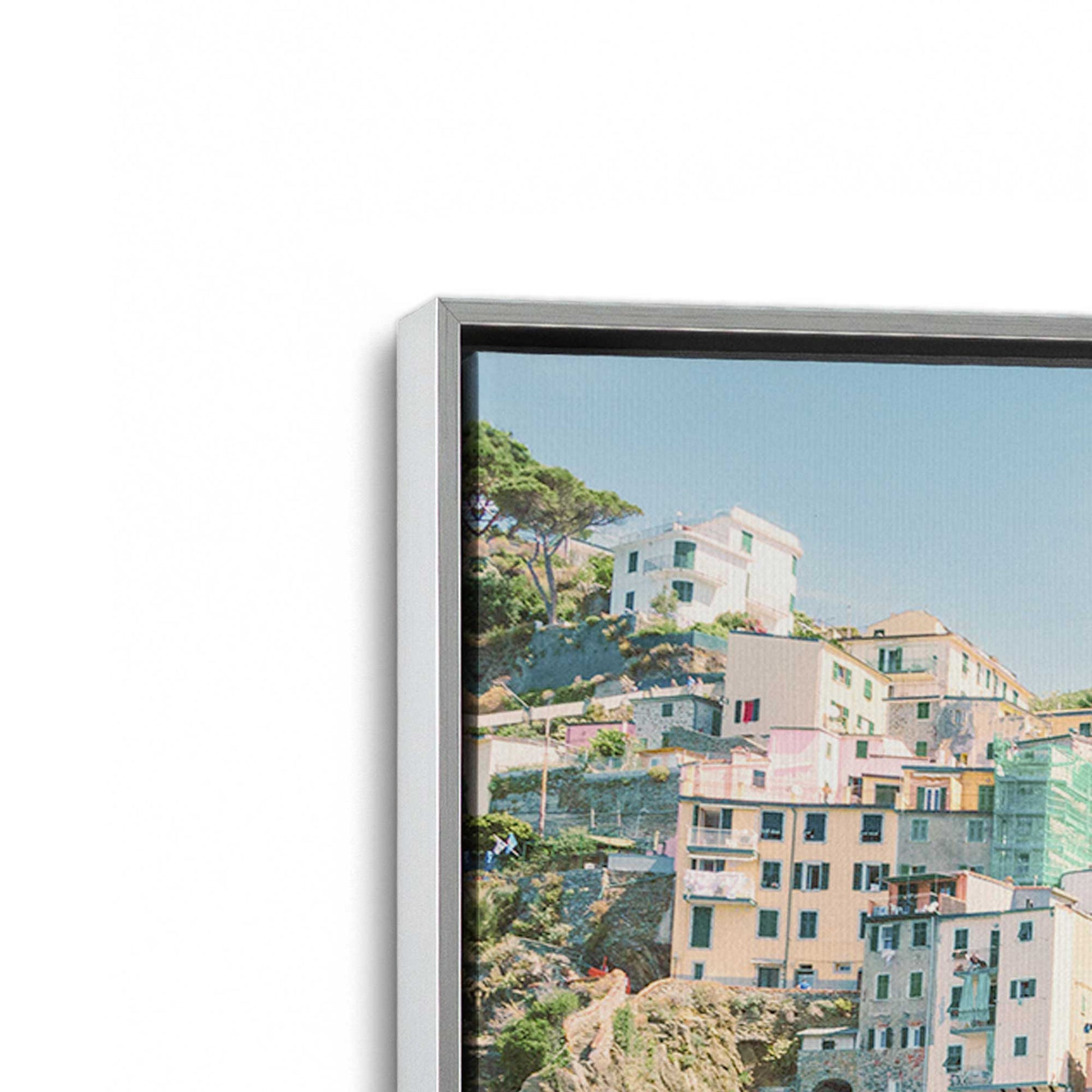 [Color:Polished Chrome], Picture of art in a Polished Chrome frame at an angle