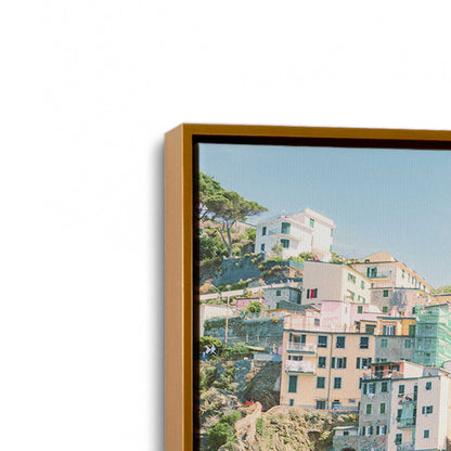 [Color:Polished Gold], Picture of art in a Polished Gold frame at an angle