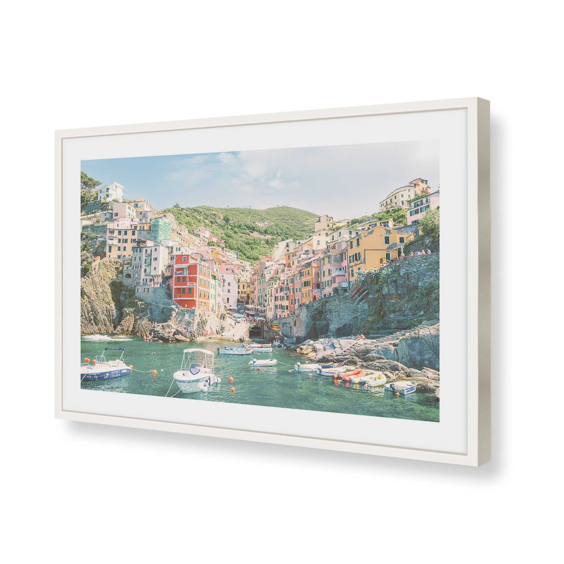 [Color:Opaque White], Picture of art in a Opaque White frame of the corner