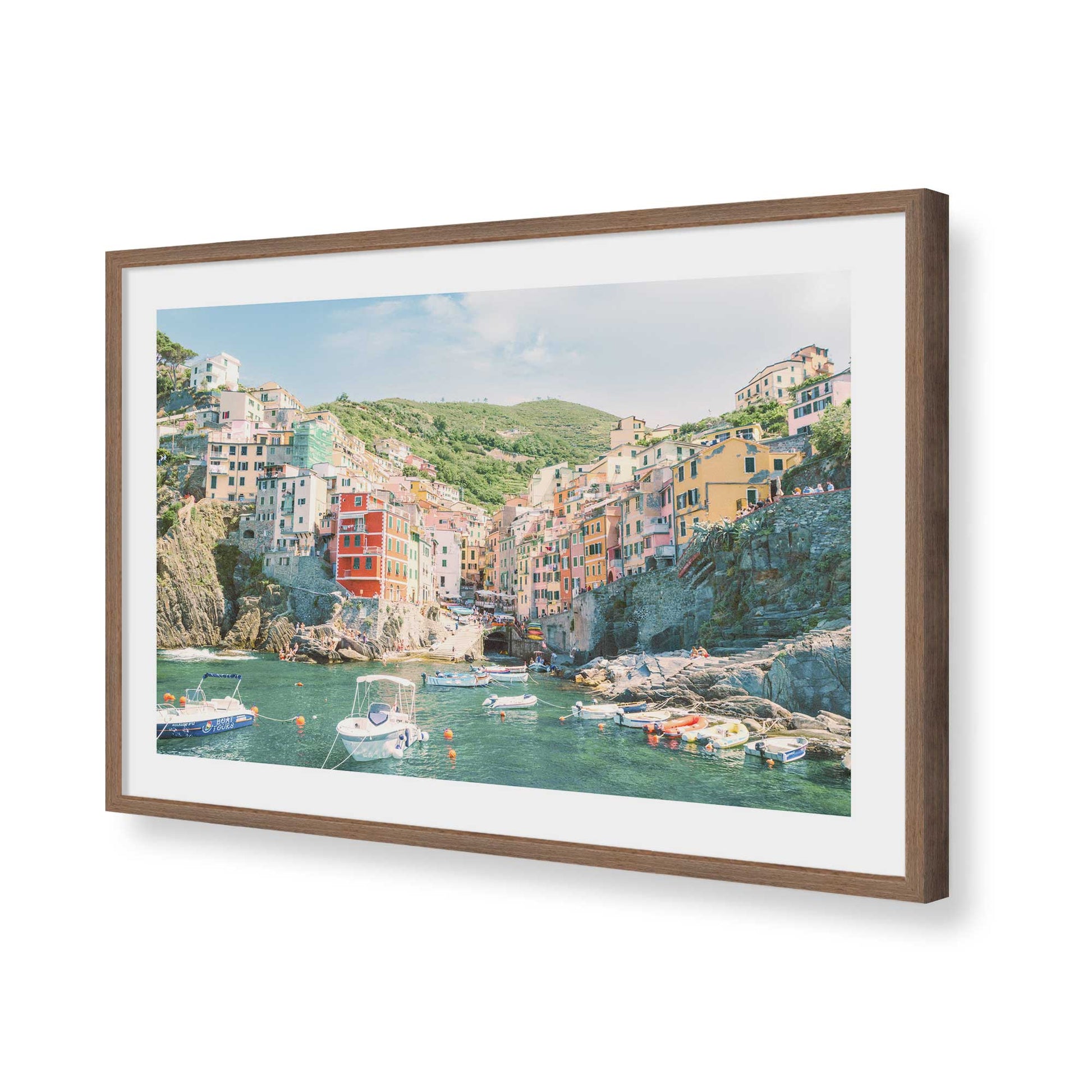 [Color:Walnut], Picture of art in a Walnut frame of the corner