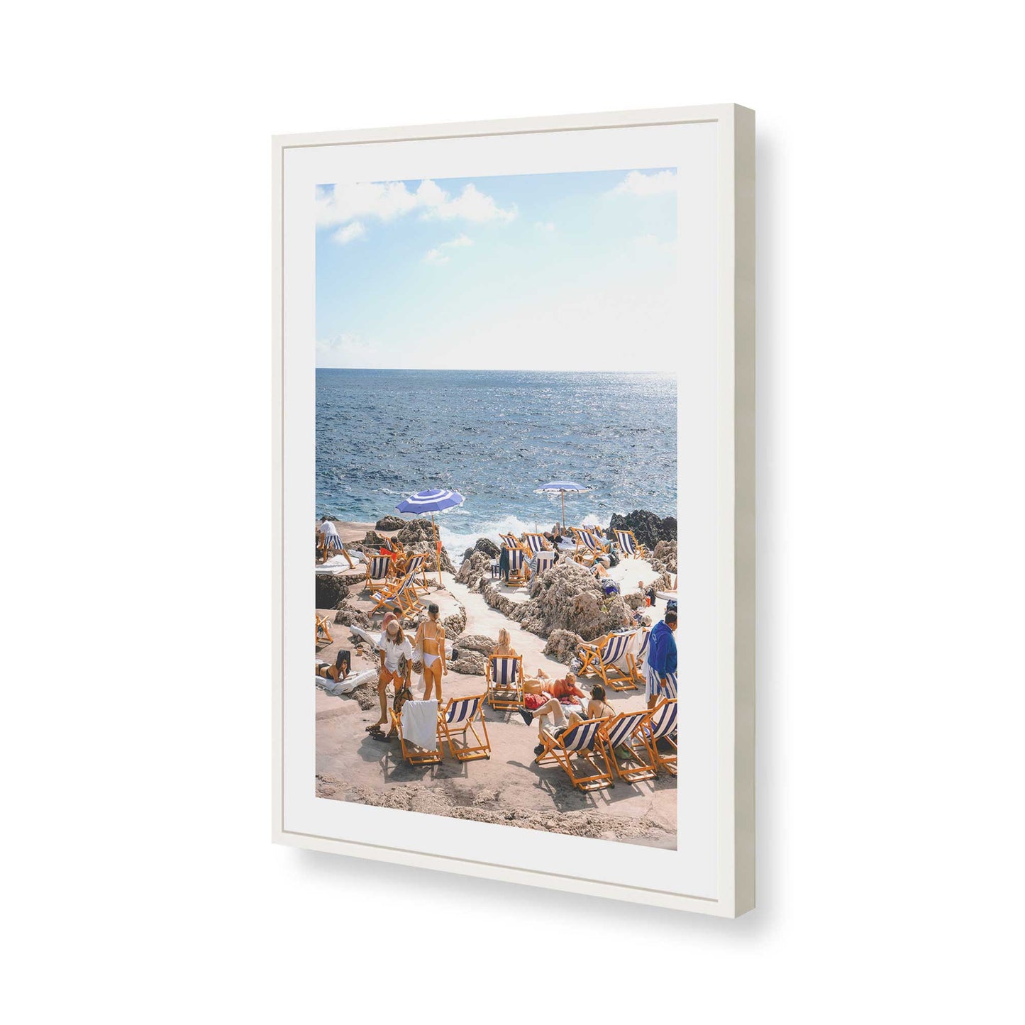 [Color:Opaque White], Picture of art in a Opaque White frame of the corner