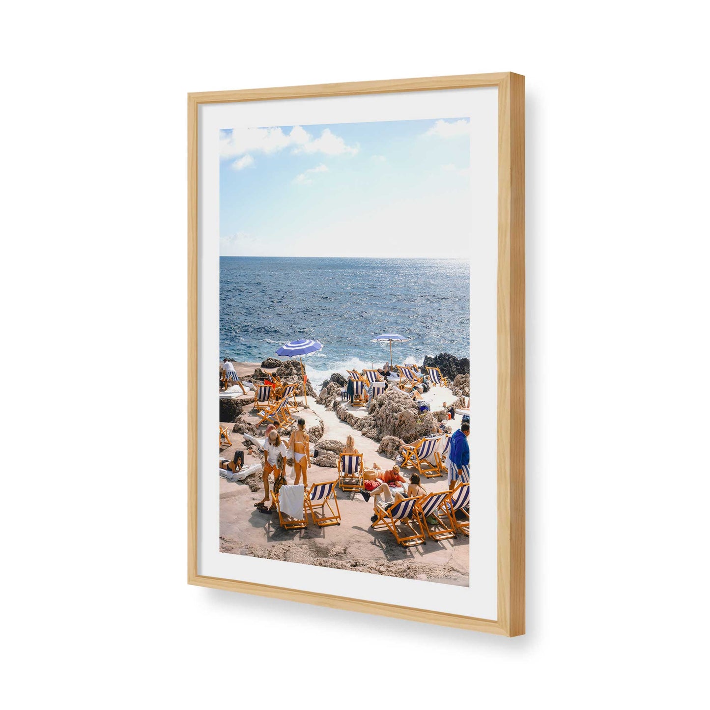 [Color:American Maple], Picture of art in a American Maple frame of the corner