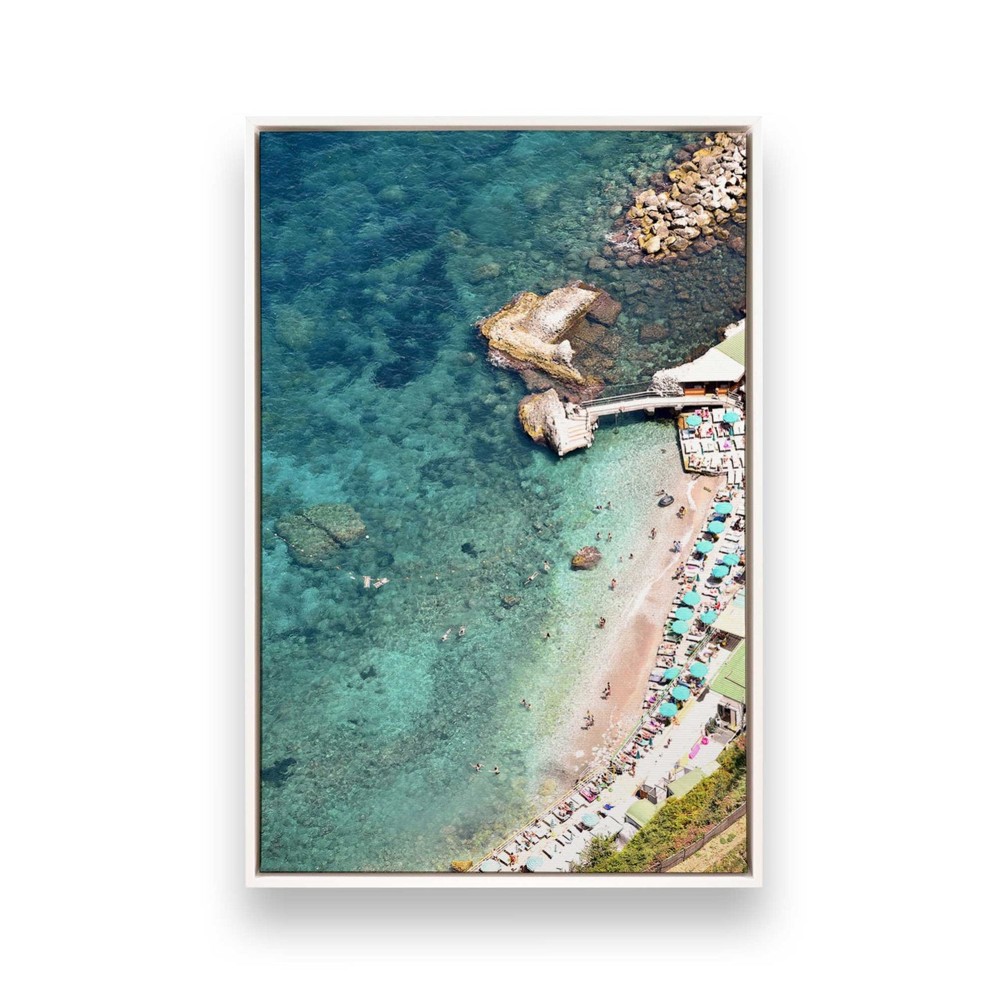 [Color:Opaque White], Picture of art in a White frame