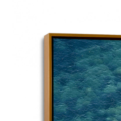 [Color:Polished Gold], Picture of art in a Polished Gold frame at an angle