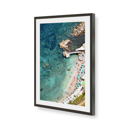 [Color:Satin Black], Picture of art in a Satin Black frame of the corner