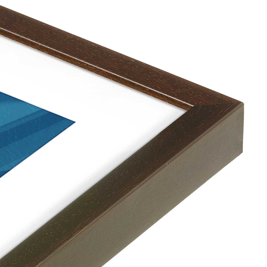 [Color:Belvinder Brown], Picture of art in a Belvinder Brown frame at an angle