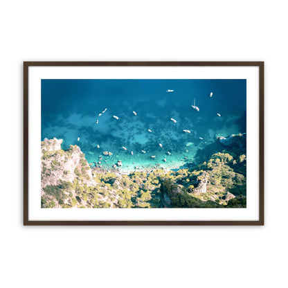 [Color:Brown], Picture of art in a Brown frame