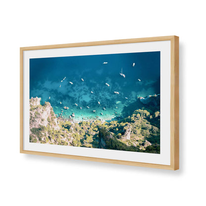 [Color:American Maple], Picture of art in a American Maple frame of the corner