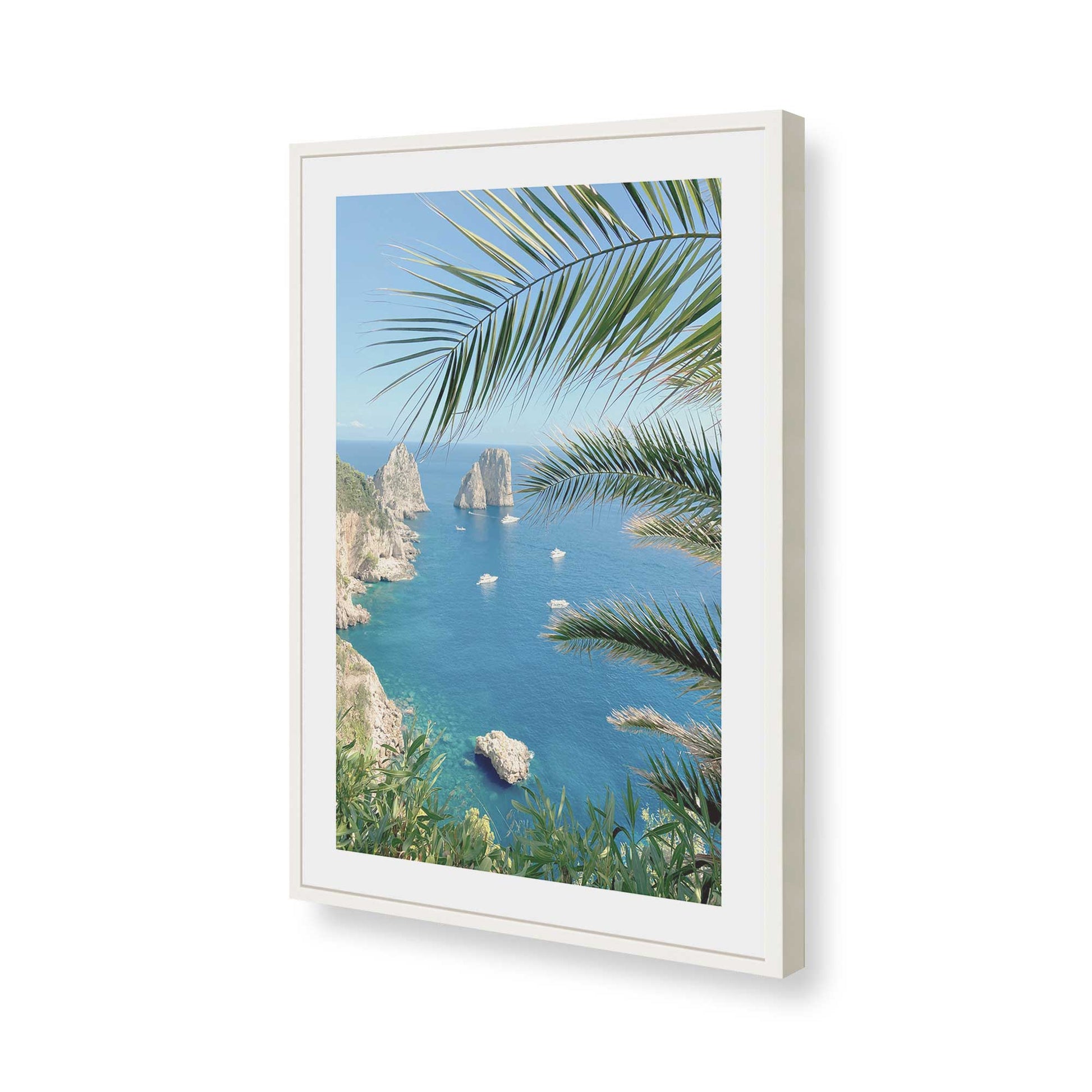 [Color:Opaque White], Picture of art in a Opaque White frame of the corner