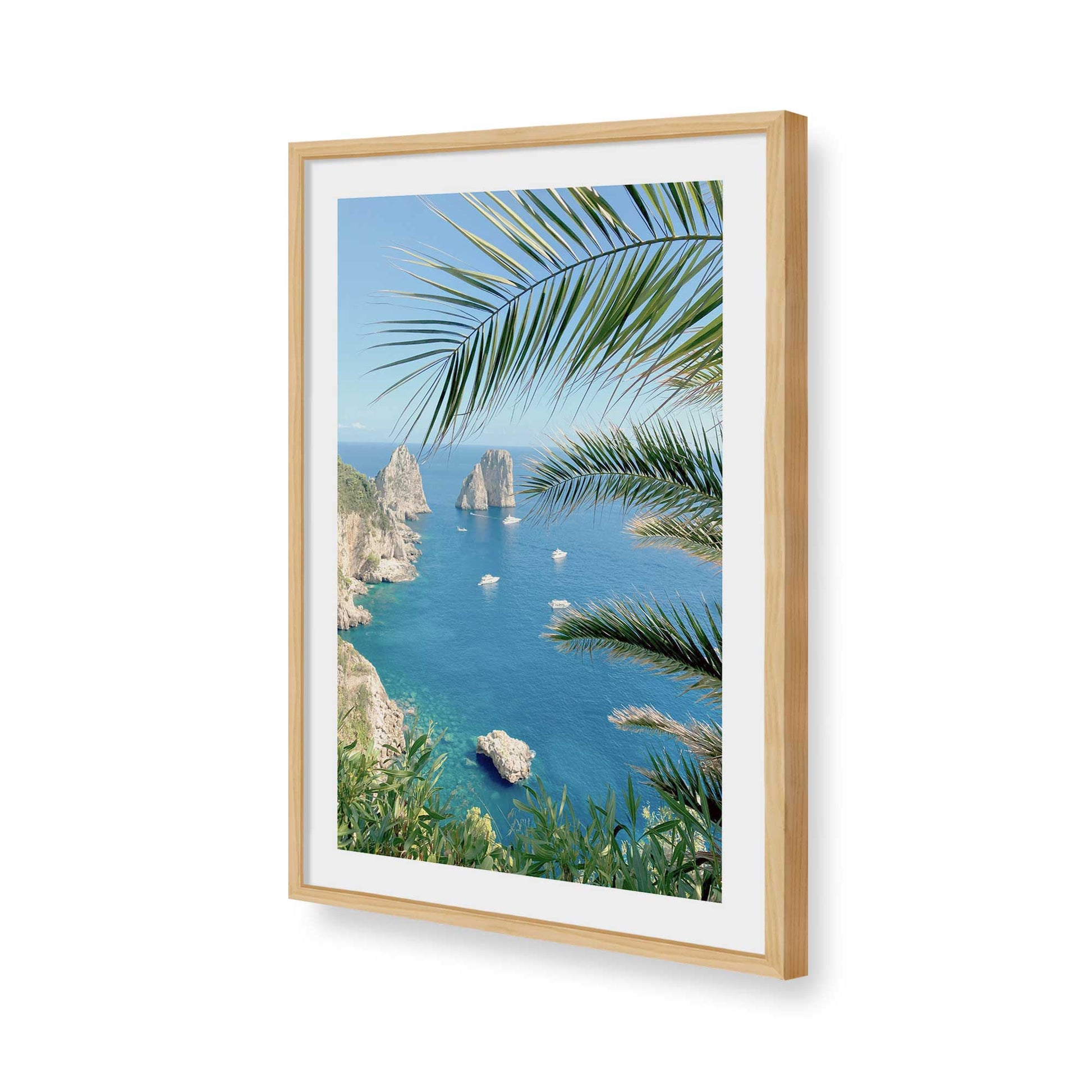 [Color:American Maple], Picture of art in a American Maple frame of the corner