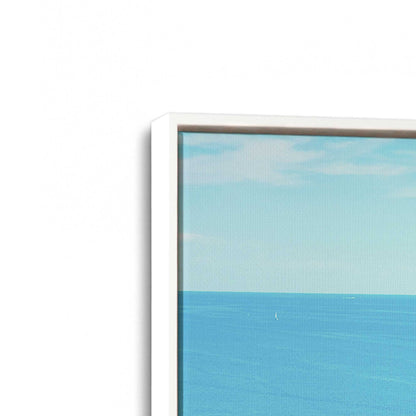 [Color:Opaque White], Picture of art in a White frame at an angle