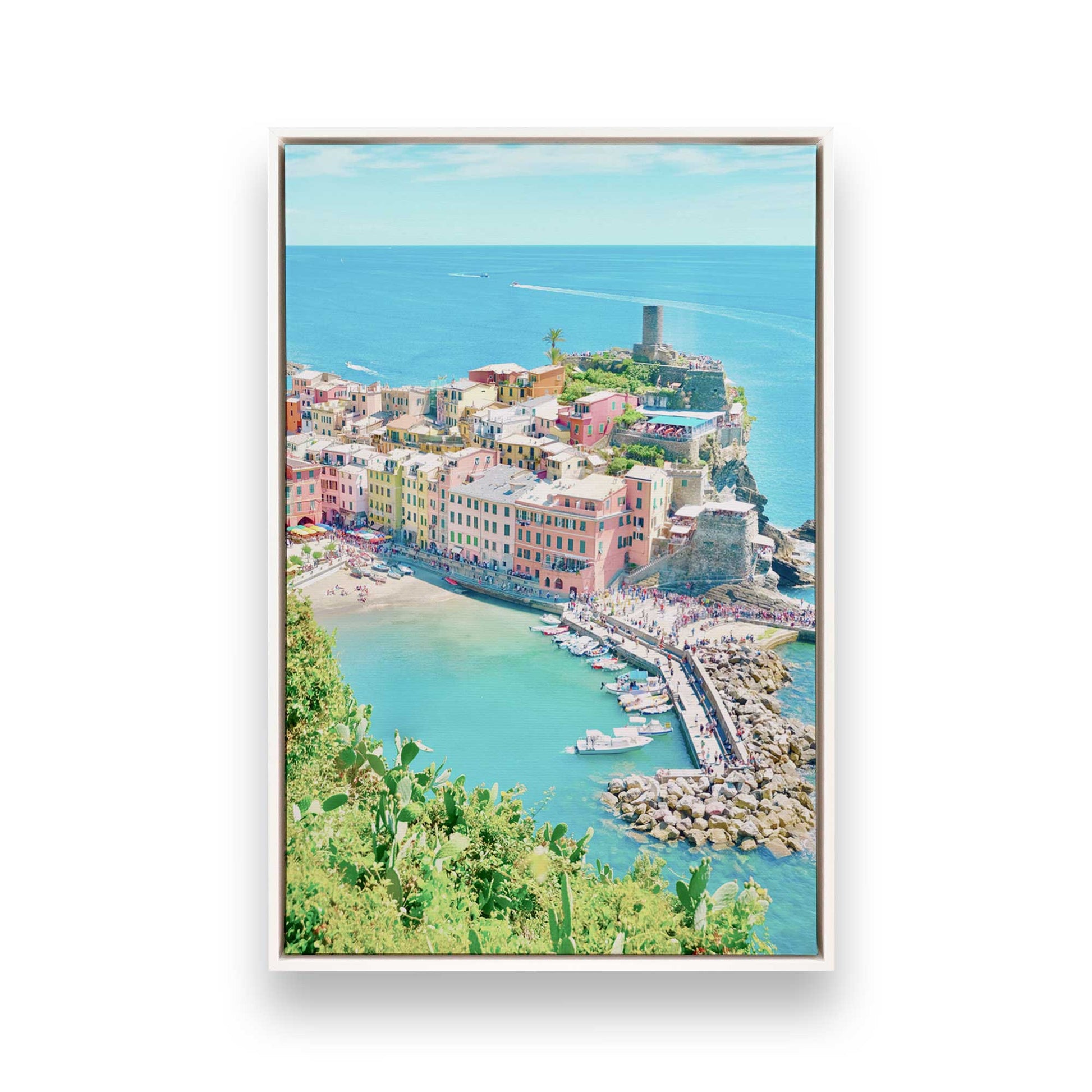 [Color:Opaque White], Picture of art in a White frame