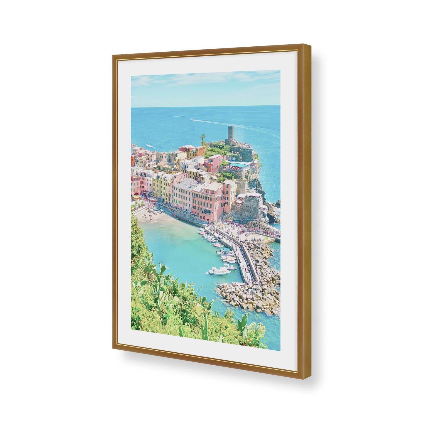 [Color:Polished Gold], Picture of art in a Polished Gold frame of the corner