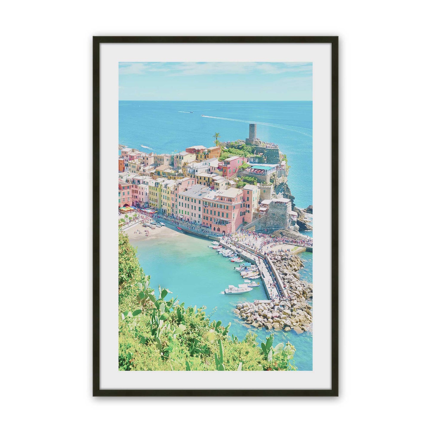 [Color:Satin Black], Picture of art in a Satin Black frame