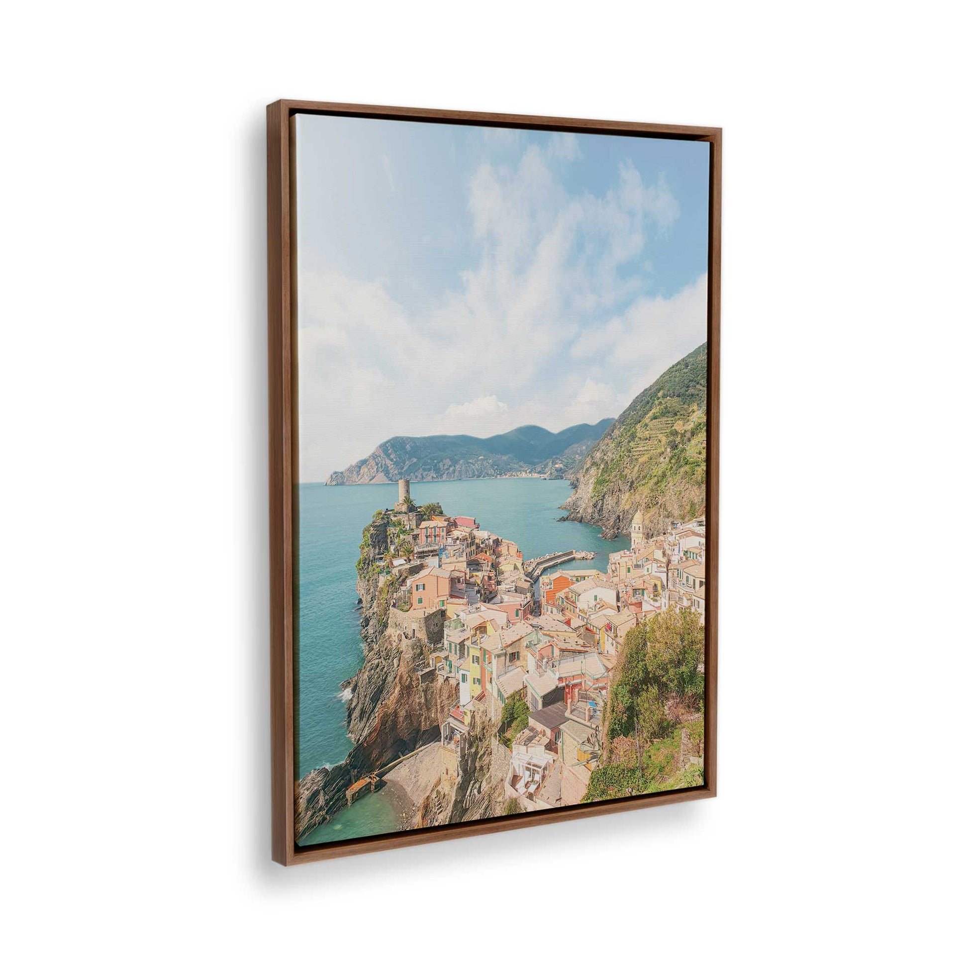 [Color:Walnut], Picture of the corner of the art