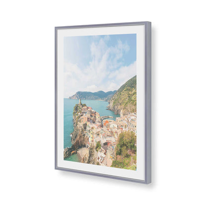 [Color:Polished Chrome], Picture of art in a Polished Chrome frame of the corner