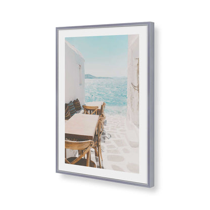 [Color:Polished Chrome], Picture of art in a Polished Chrome frame of the corner