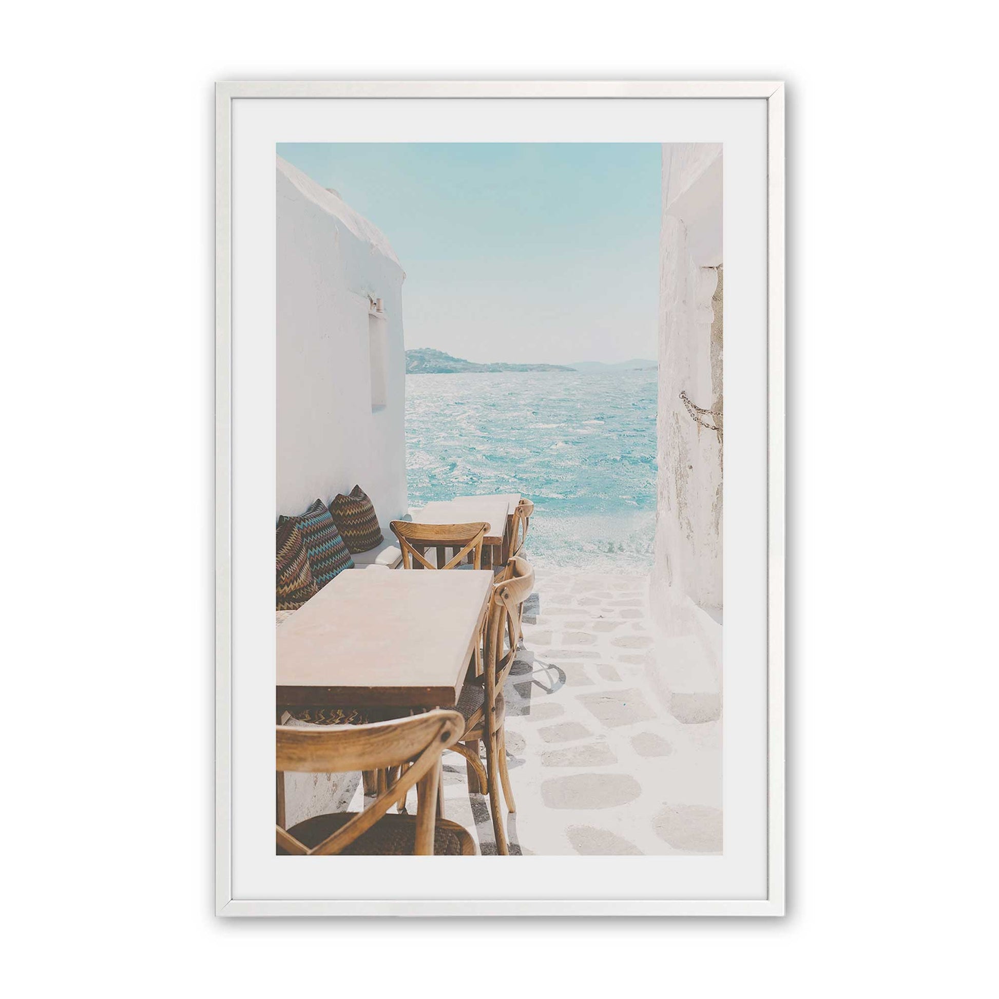 [Color:Opaque White], Picture of art in a Opaque White frame