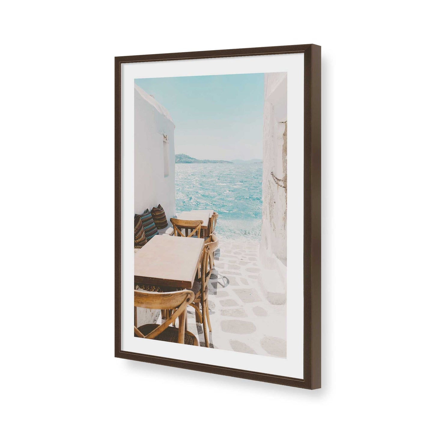 [Color:Belvinder Brown], Picture of art in a Belvinder Brown frame of the corner