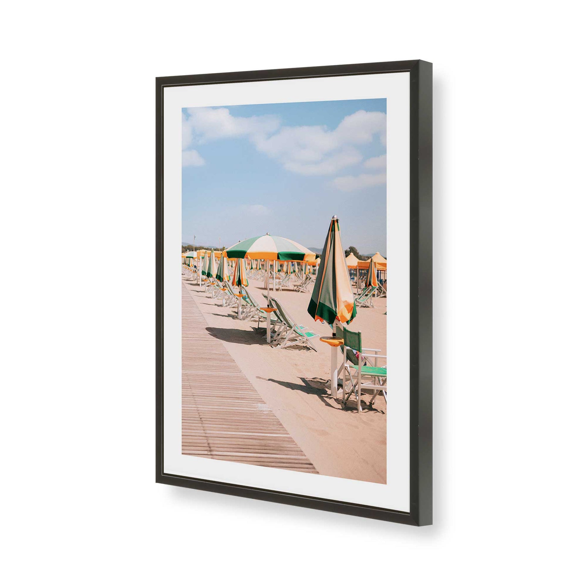 [Color:Satin Black], Picture of art in a Satin Black frame of the corner
