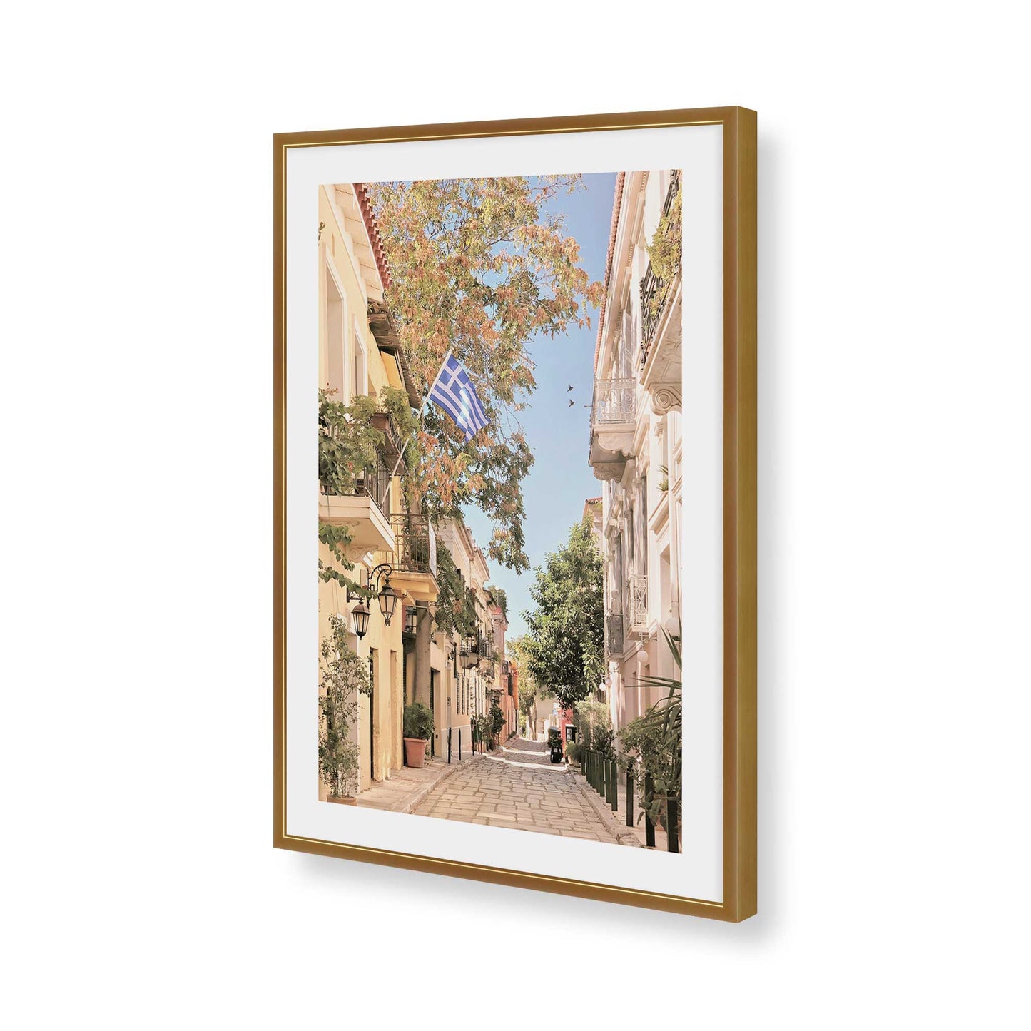 [Color:Polished Gold], Picture of art in a Polished Gold frame of the corner