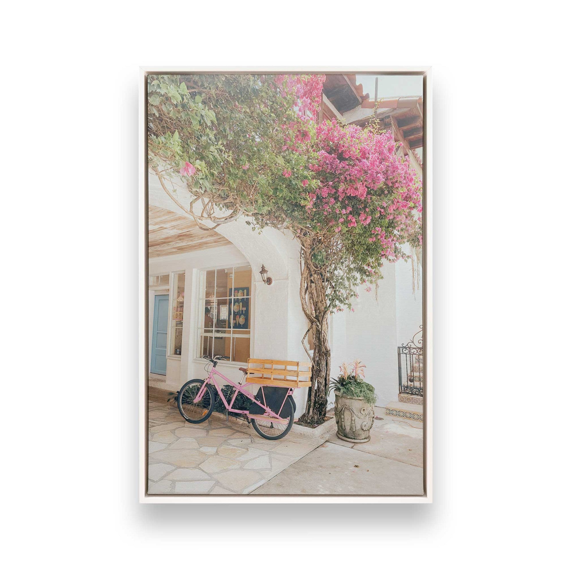 [Color:Opaque White], Picture of art in a White frame