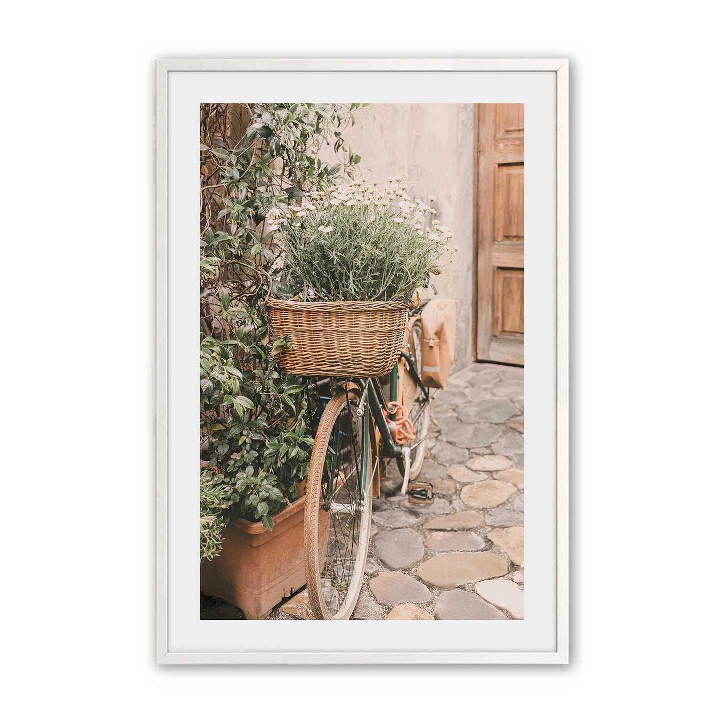 [Color:Opaque White], Picture of art in a Opaque White frame
