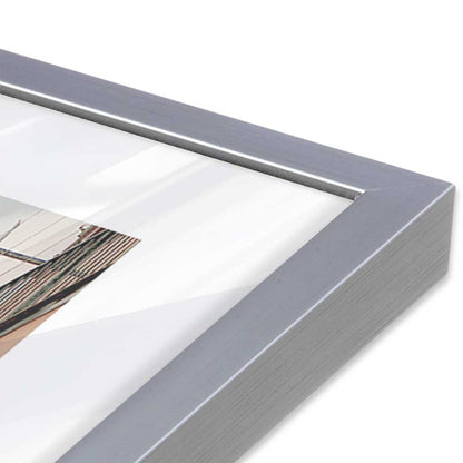 [Color:Polished Chrome], Picture of art in a Polished Chrome frame at an angle