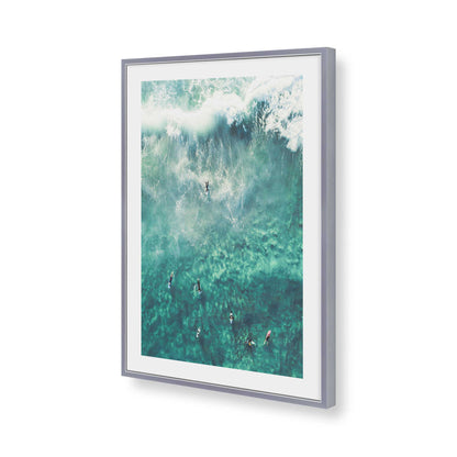 [Color:Polished Chrome], Picture of art in a Polished Chrome frame of the corner